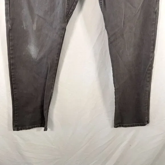 Nike SB Jeans Men's 32 Grey Distressed Cotton Blend Button Zip Vented Flaws - Picture 3 of 14